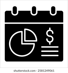 Fiscal Quarter Icon Element For Design