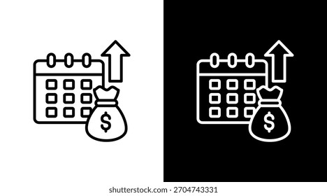 Diseño de conjunto de iconos blancos fiscales