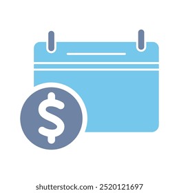 fiscal year concept line icon. Simple element illustration. fiscal year outline symbol design.