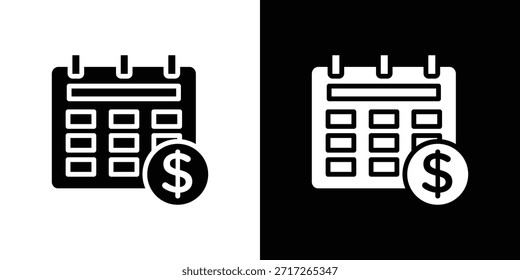 Fiscal year icon vector design element vector eps 10