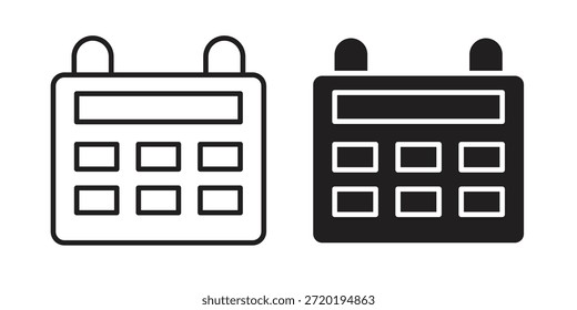 Iconos del año fiscal. Píxel perfecto. Icono de contorno de Vector. Concepto de logotipo plano.