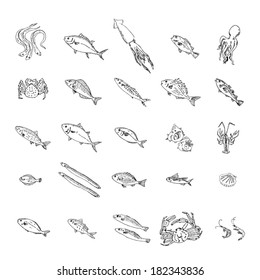 Download Drawing A Fish Icons Free Vector Download Png Svg Gif