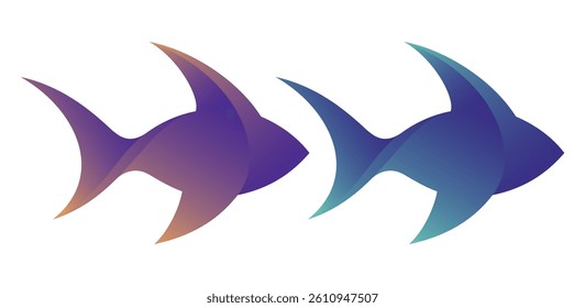 Fish 3D Logo Vector. Fish Logo Design. 3D Logo Design. 3D Vector Logo. Vector Design