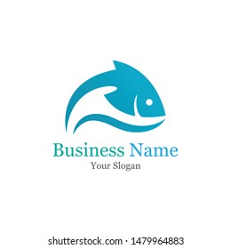 Fish abstract icon design logo template Company creative design