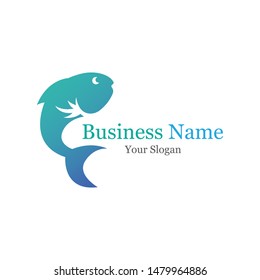 Fish abstract icon design logo template Company creative design