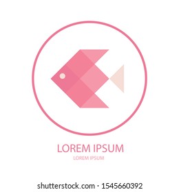 Fish abstract icon design logo template. fish symbol design.