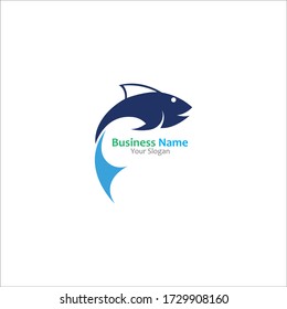 Fish abstract icon design logo template Company creative design