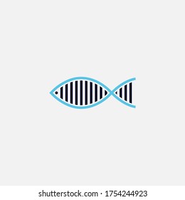 Fish abstract icon design logo template Company