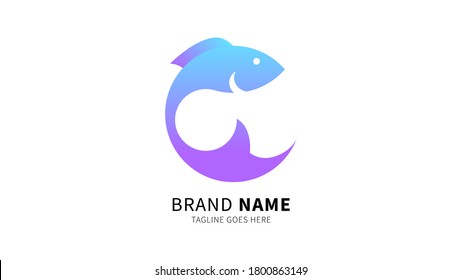 Fish abstract icono design logo plantilla Diseño creativo de la empresa.Puede tomar la imagen directamente o editarla de nuevo