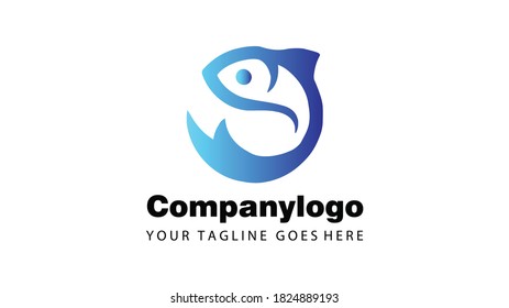 Abstrakte Logo-Vorlage für abstrakte Fische Design Unternehmen kreatives Design