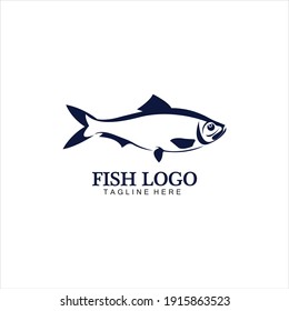 Fish abstract icon design logo template,Creative vector symbol of fishing club or online shop.  