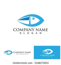 Fish abstract icon design logo template,Creative vector symbol of fishing club or online shop.  