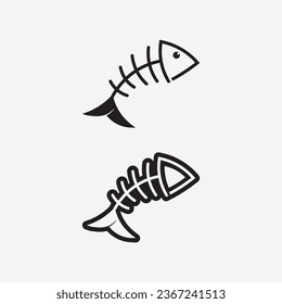 Abstrakte Symbol-Design-Logo-Vorlage für Fische, kreatives Vektorsymbol des Fischclubs oder Online-Shop.  