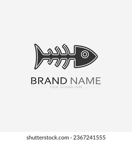 Fish abstract icon design logo template,Creative vector symbol of fishing club or online shop.  