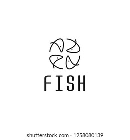 fish abstract logo