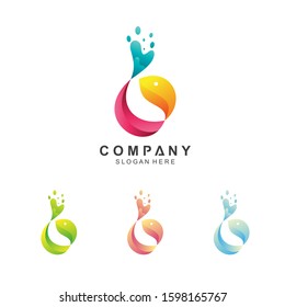 Fish Abstract Logo Design Template