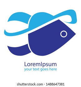 Fish abstract vector design logo template. Company logo design.