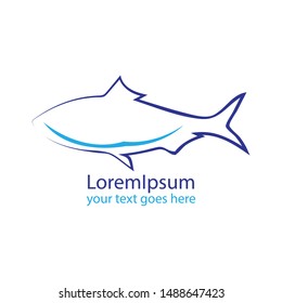 Fish abstract vector design logo template. Company logo design.