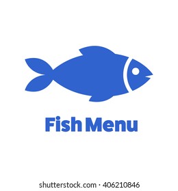 Fish abstract vector design logo template.