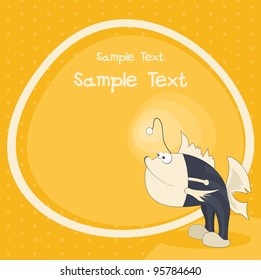 fish "angler" design with text space.
