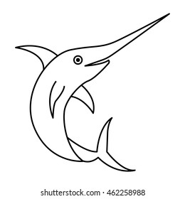fish animal aquatic icon vector illustration design
