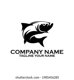 fish animal design logo vector. fish design logo template