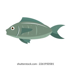 fish animal icon isolated design