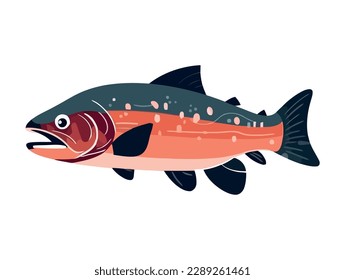 fish animal icon isolated design