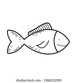 fish animal isolated icon