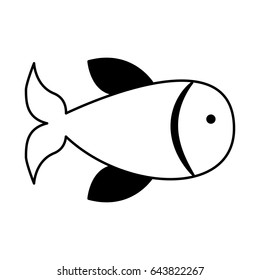 fish animal isolated icon