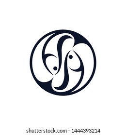 a fish animal logo template