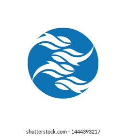 a fish animal logo template
