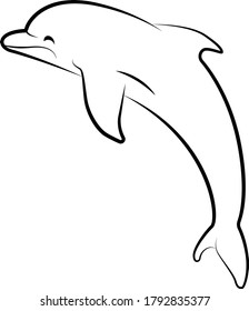 fish animal monoline vektor logo