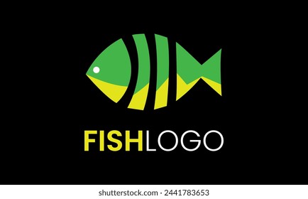 Fish animal ocean food restaurant seafood vector logo design icon template symbol idea