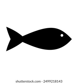 Fish animal silhouette. Vector image