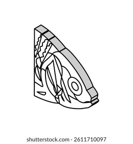 fish animal zoo isometric icon vector. fish animal zoo sign. isolated symbol illustration