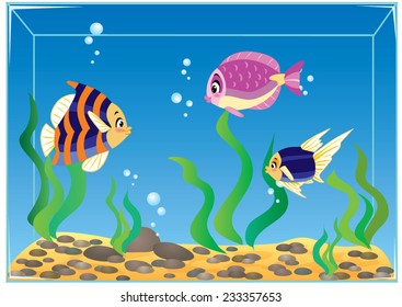 Fish Aquarium Stock Vector (Royalty Free) 233357653 | Shutterstock