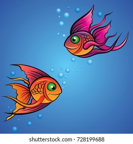fish in the aquarium