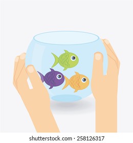 fish aquarium design, vector illustration eps10 graphic 
