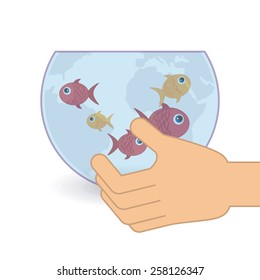 fish aquarium design, vector illustration eps10 graphic 