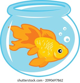 Fish in Aquarium Vector Design