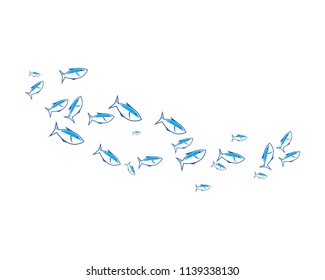 fish background vector icon template