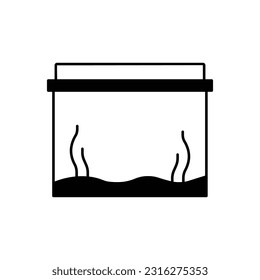Fish bag Glyph Vector Icon that can easily edit or modify

