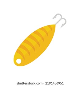Fish bait extreme icon. Flat illustration of fish bait extreme vector icon isolated on white background