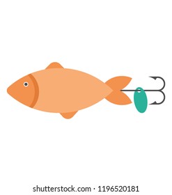 
fish bait on the white background
