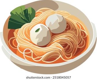 fideos de bolas de pescado, es un plato por excelencia en la escena de comida callejera de Hong Kong. Esta reconfortante comida incluye bolas de pescado masticables hechas de pasta de pescado fresco, servidas en un sabroso caldo. Los fideos, a menudo