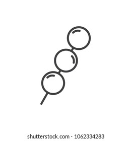 Fish balls line icon.