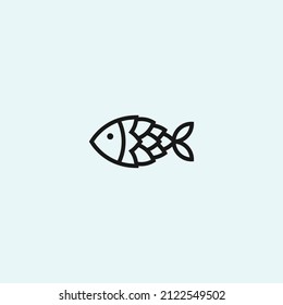 fish beer logo design combination with fish and hops vector illustration on white background