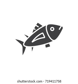 Fish black icon.