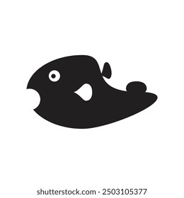 Diseño de Vector de ilustración de bote de pescado 